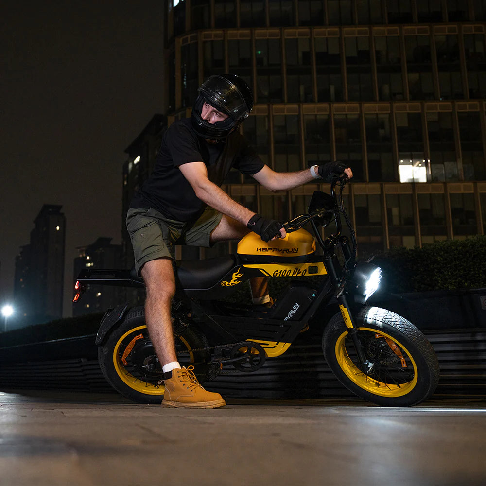 HappyRun G100 Pro – 6000W Dual Battery Electric Bike | 72V High-Performance Off-Road E-Moto