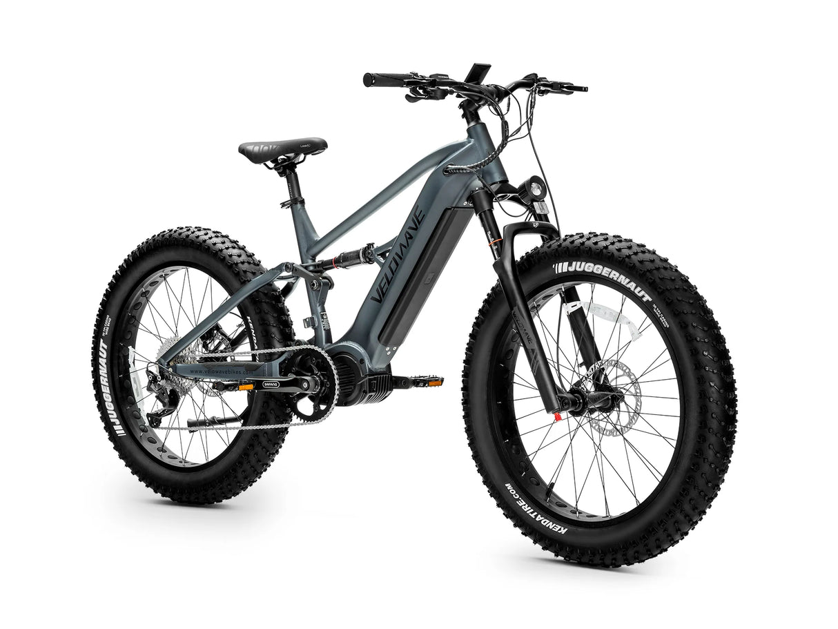 Velowave Brawny XM Up to 37 MPH 1000W 48V 20Ah Full Suspension Electric Mountain Bike