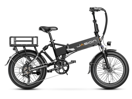 Jasion EB7 2.0 Folding Electric Bike 850W Motor 28 mph 48V 10Ah Battery