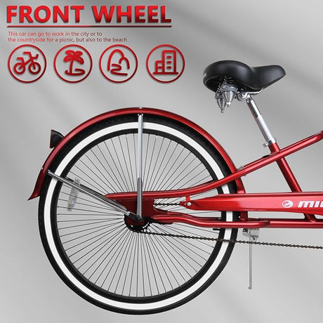 Micargi Puma GTS 26″ Stretch Cruiser Bicycle