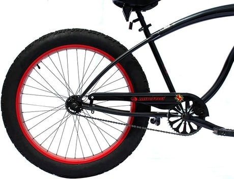 Micargi Slugo A Male 26" Beach Cruiser Bike with Fat Tires, 1-Speed, Disc Brakes
