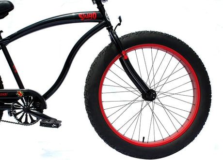 Micargi Slugo A Male 26" Beach Cruiser Bike with Fat Tires, 1-Speed, Disc Brakes