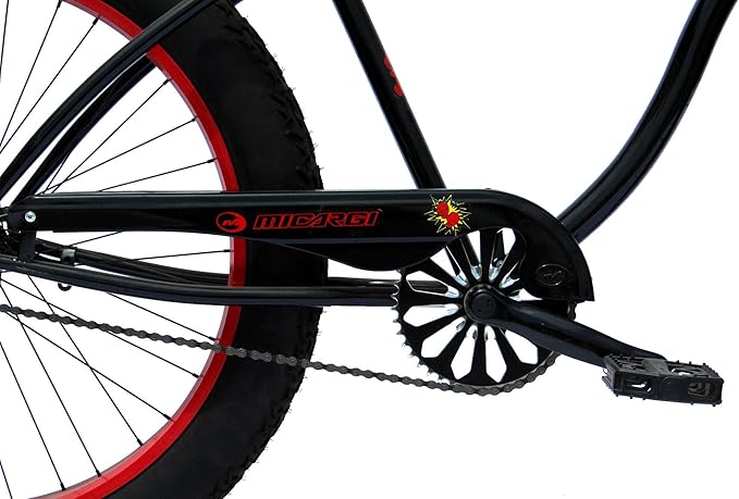 Micargi Slugo A Male 26" Beach Cruiser Bike with Fat Tires, 1-Speed, Disc Brakes