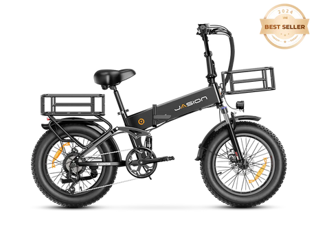 Jasion X-Hunter Folding Electric Bike 1400W Peak Motor 28 mph 48V 13Ah Battery