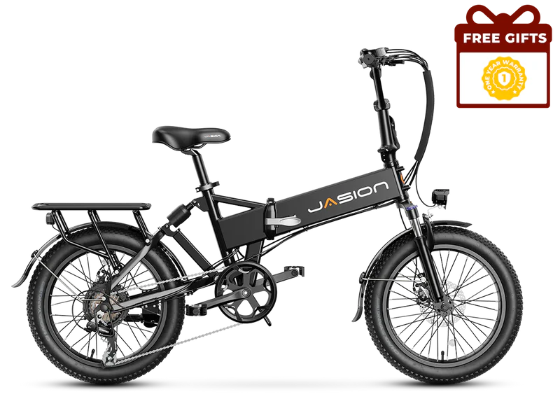 Jasion EB7 2.0 Folding Electric Bike 850W Motor 28 mph 48V 10Ah Battery