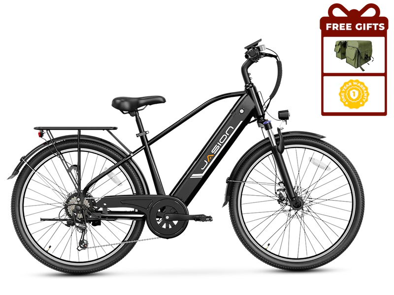 Jasion EB5 Roamer Electric Bike 1200W Peak Motor 15.5 mph 48V 11Ah Battery