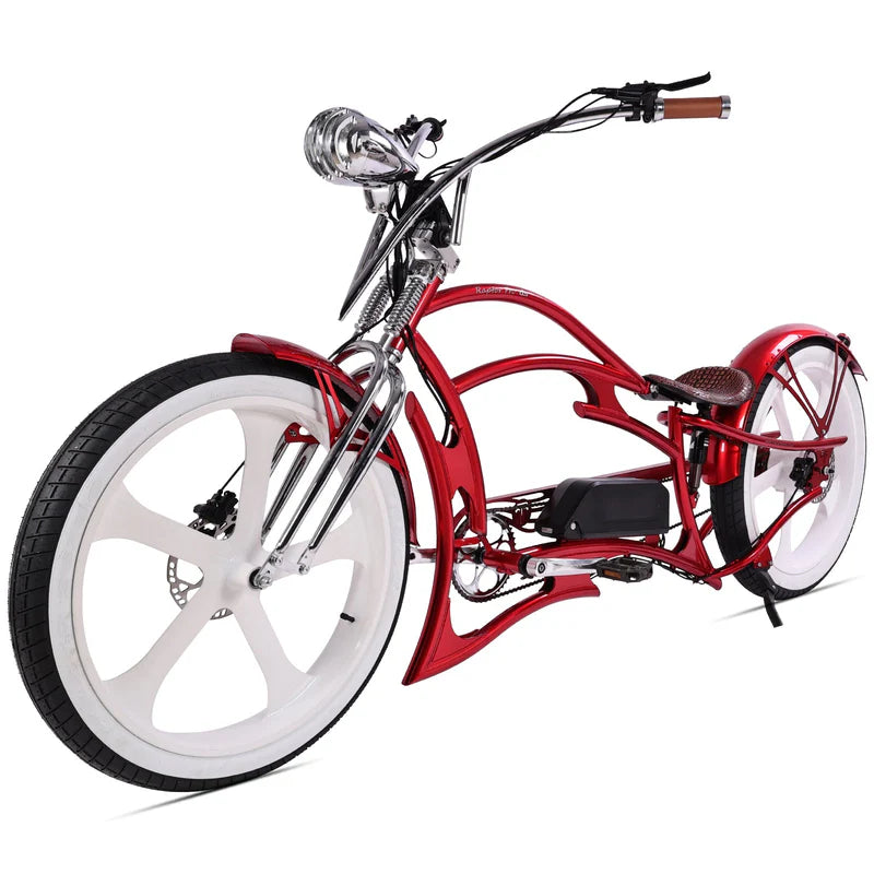 Tracer Raptor Pro DS 800W Stretch Cruiser E-Bike, 28MPH Top Speed, 48V 20Ah (960Wh) Battery, 55–65 Mile Range, 26” Fat Tires