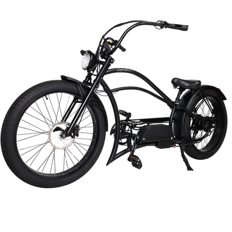 Tracer Legend GT7 1000W Stretch Cruiser Chopper E-Bike, 48V 20Ah Battery, 55–65 Mile Range, 26” Fat Tires, Shimano 7-Speed