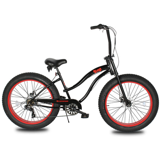 Micargi Slugo SS Female 26"*4" Fat Tire with 7-Speed Disc Brake Beach Cruiser Bike