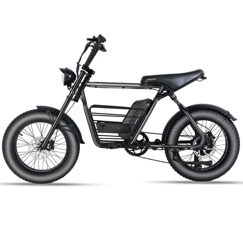 Tracer Verge 20" 800W Fat Tire E-Bike, Up to 28 MPH Top Speed, 48V 17.5Ah Battery, 55–65 Mile Range, 20×4.0 Tires, Shimano 7-Speed