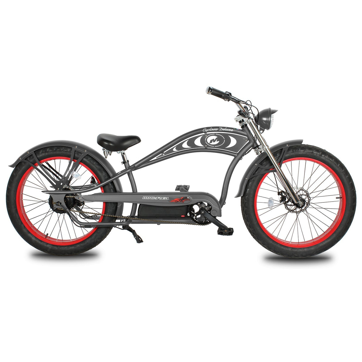 Micargi Cyclone 500W 26" Electric Fat Tire Cruiser 48V 11.6Ah Top Speed 20MPH