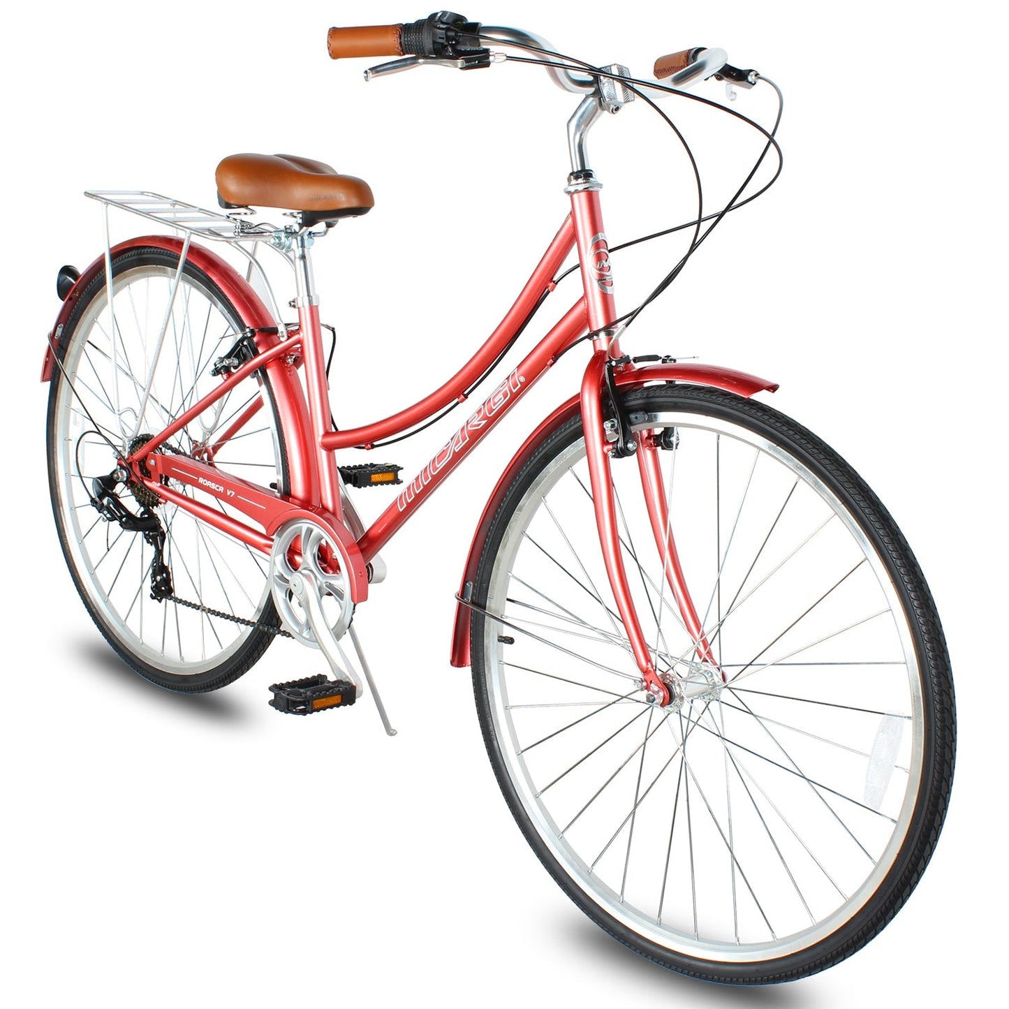 Micargi Roasca Step Through 700C Hybrid City Bikes 7 Speed