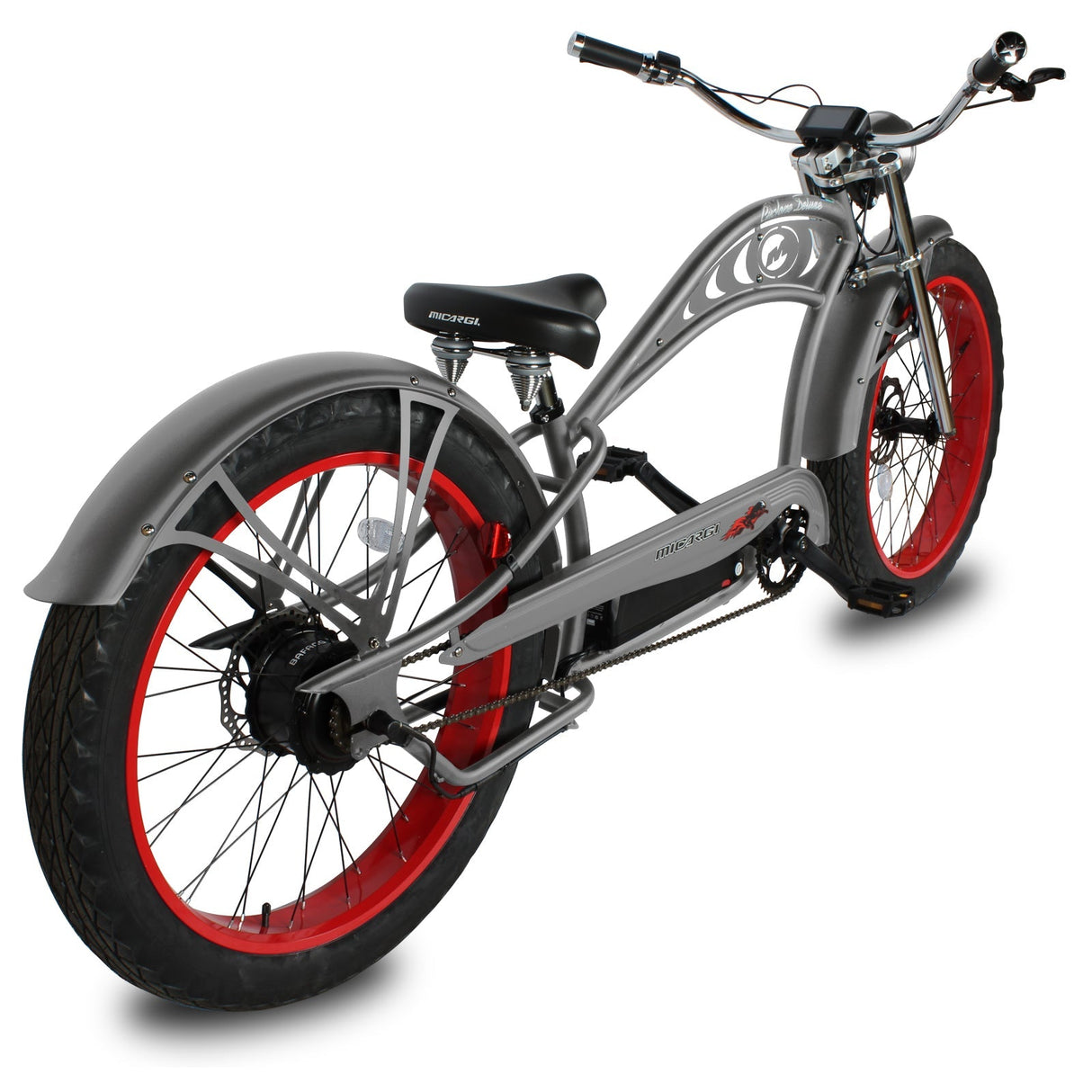 Micargi Cyclone 500W 26" Electric Fat Tire Cruiser 48V 11.6Ah Top Speed 20MPH