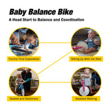 Strider Baby Balance Bike for Infants 0–18 Months – Lightweight 2.4 lb Indoor Developmental Ride-On Toy