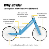 Strider Baby Balance Bike for Infants 0–18 Months – Lightweight 2.4 lb Indoor Developmental Ride-On Toy