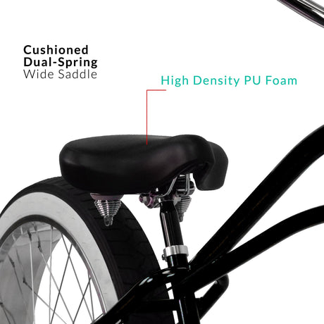 Micargi Boston 7 Stretch Beach Cruiser Bike
