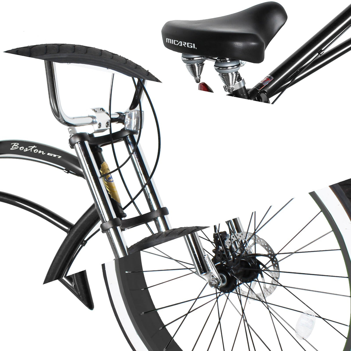 Micargi Boston GT7 Stretch Cruiser Bicycle