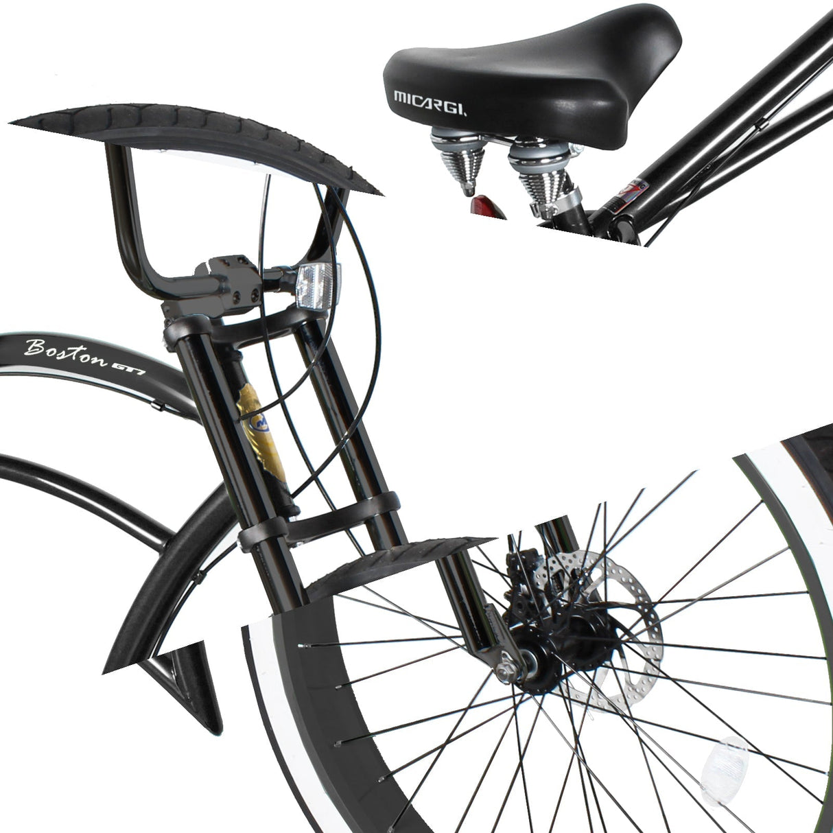 Micargi Boston GT7 Stretch Cruiser Bicycle