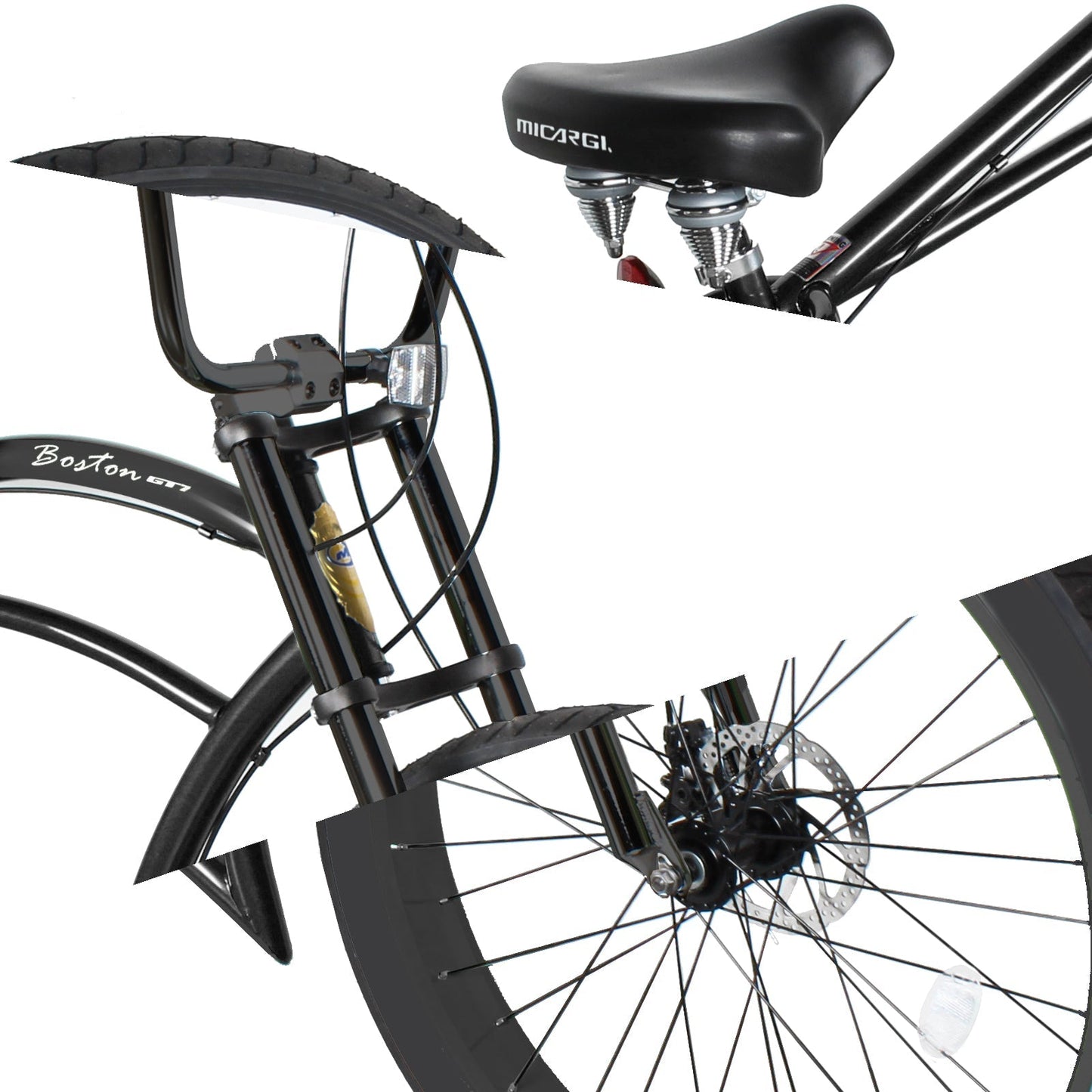 Micargi Boston GT7 Stretch Cruiser Bicycle