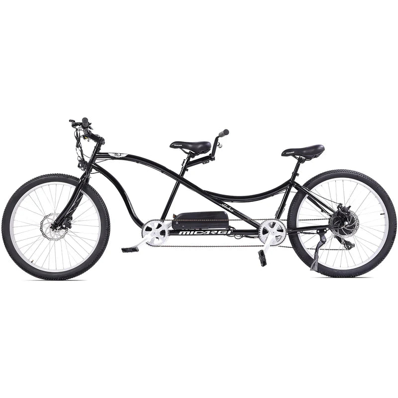 Tracer Aloha 500W Tandem Electric Bike, Up to 25 MPH Top Speed, 48V 17.5Ah Battery, 30–50 Mile Range, 26” Tires, 7-Speed