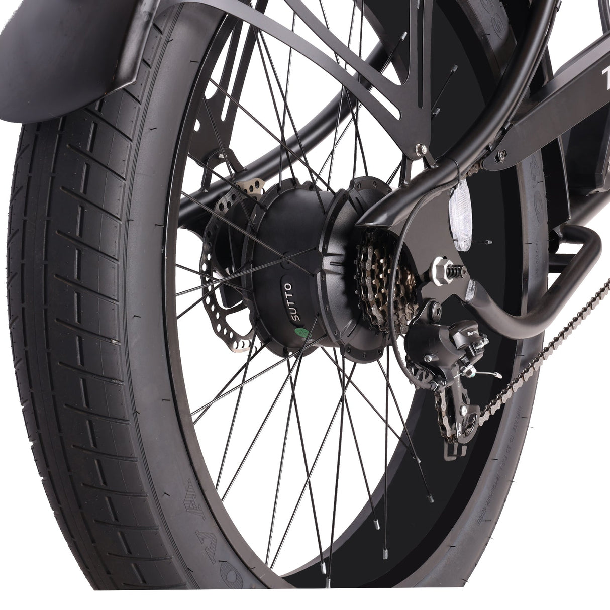 Chico GT7 750W 26" Stretch Cruiser Electric Bike 48V 20Ah Top Speed 30MPH LCD