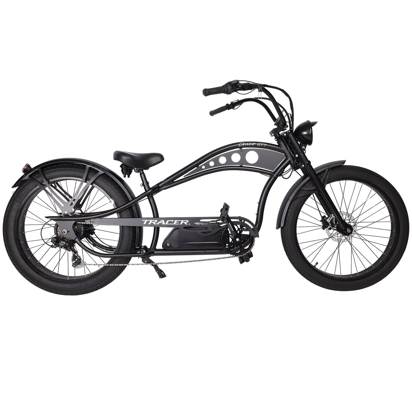 Chico GT7 750W 26" Stretch Cruiser Electric Bike 48V 20Ah Top Speed 30MPH LCD