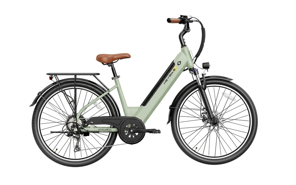 Heybike Cityscape 2.0 Electric Bike – 500W, 28 MPH, 50-Mile Range