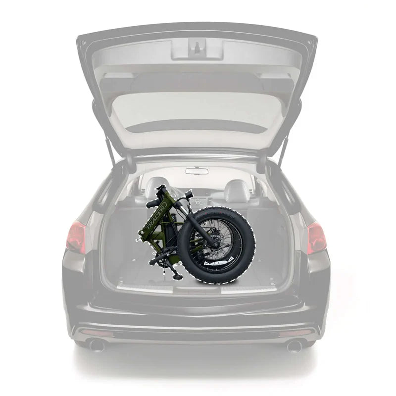 Tracer Coyote 500W Folding Electric Bike, 25 MPH Top Speed, 48V 13Ah Battery, 20×4” Fat Tires, Shimano 7-Speed