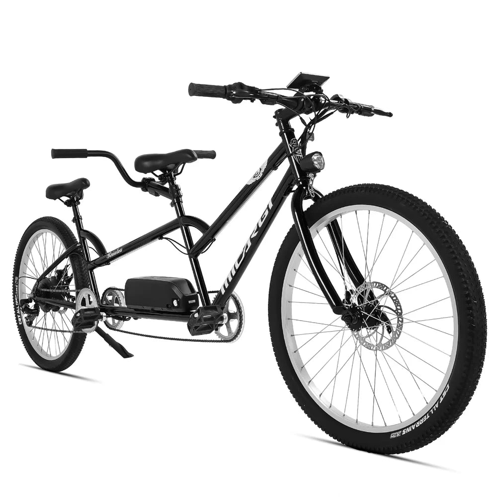 Tracer Raiatea 500W Tandem Electric Bicycle, Up to 25 MPH Top Speed, 48V 17.5Ah Battery, 30–50 Mile Range, 26” Tires, 7-Speed