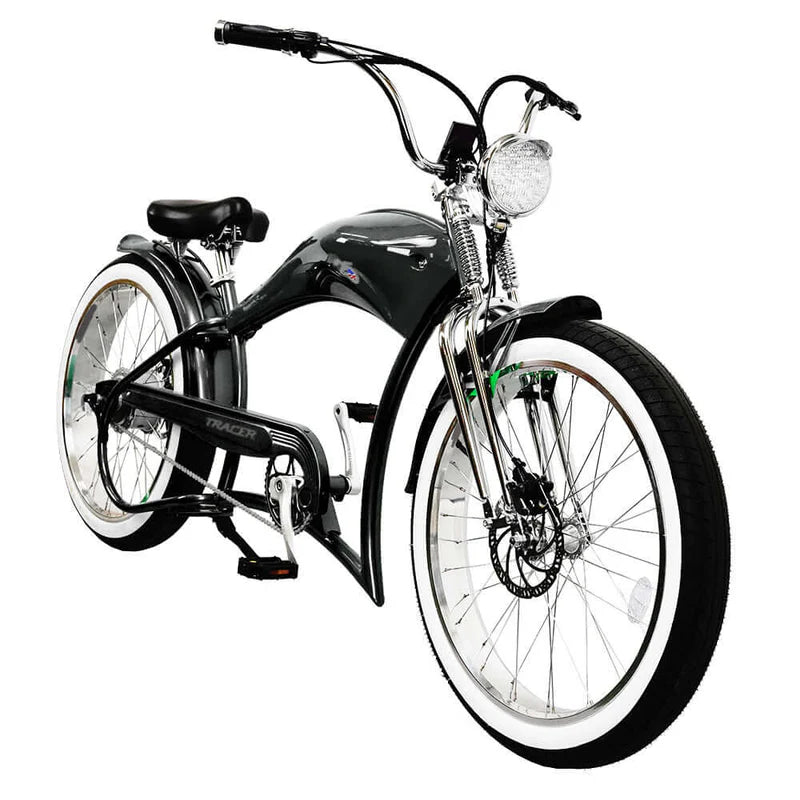 Tracer Twenty5 DS 500W 26" Dual Springer Cruiser E-Bike, 48V 17.5Ah Battery, 30–50 Mile Range, 26” Fat Tires, Top Speed - Up to 25 MPH