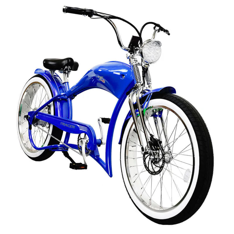 Tracer Twenty5 DS 500W 26" Dual Springer Cruiser E-Bike, 48V 17.5Ah Battery, 30–50 Mile Range, 26” Fat Tires, Top Speed - Up to 25 MPH