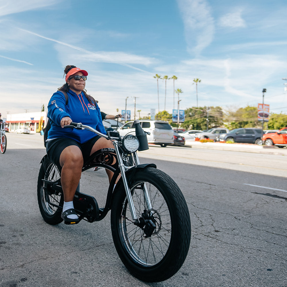 Micargi Cyclone 500W 26" Electric Fat Tire Cruiser 48V 11.6Ah Top Speed 20MPH