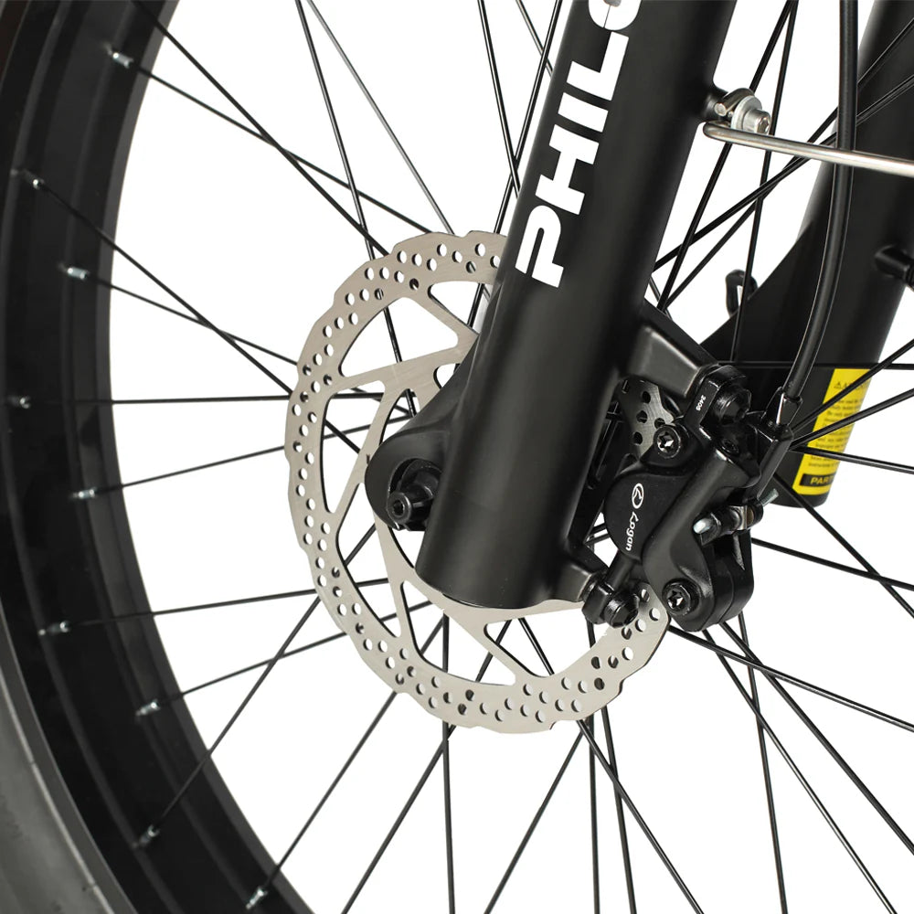 PHILODO Hunter 52V Full Suspension Electric Bike – 1500W Peak, 36 MPH, 52V 23Ah Battery, Fat Tire All-Terrain eBike