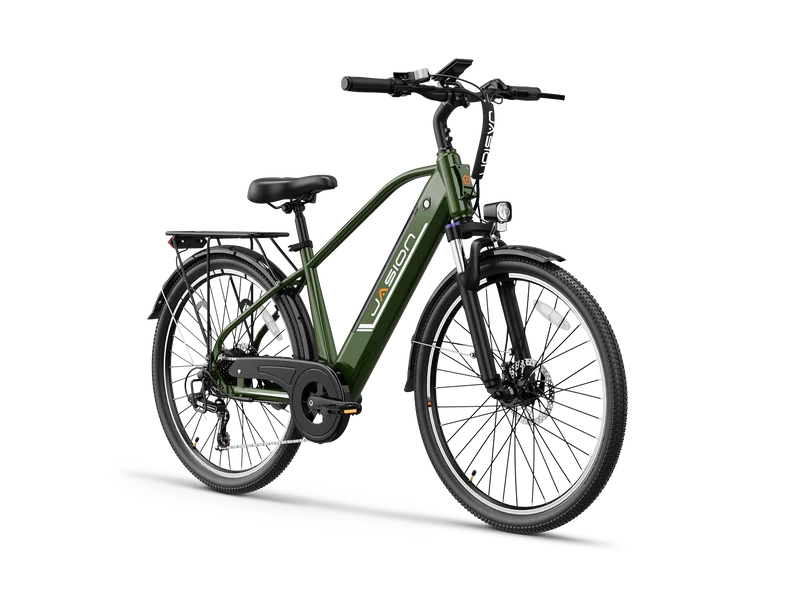 Jasion EB5 Roamer Electric Bike 1200W Peak Motor 15.5 mph 48V 11Ah Battery