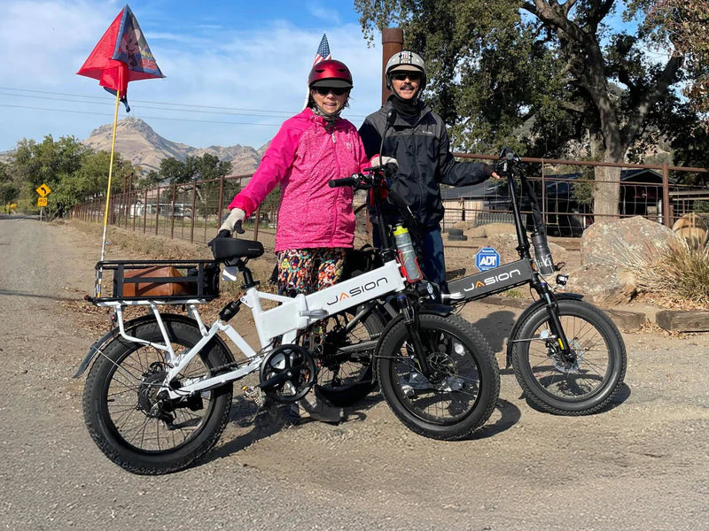 Jasion EB7 2.0 Folding Electric Bike 850W Motor 28 mph 48V 10Ah Battery