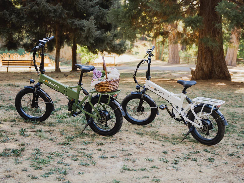 Jasion EB7 2.0 Road Trip Folding Electric Bike 850W Motor 28 mph 48V 10Ah Battery