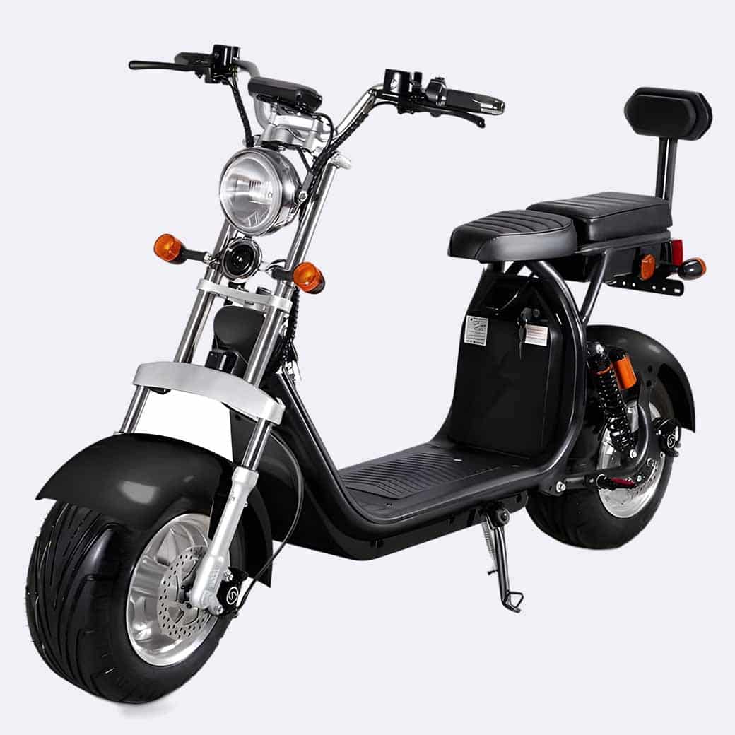 LinksEride CP1.1 Classic Citycoco Electric Scooter – 2000W, 28 MPH, 60V 20Ah Battery, 35-Mile Range