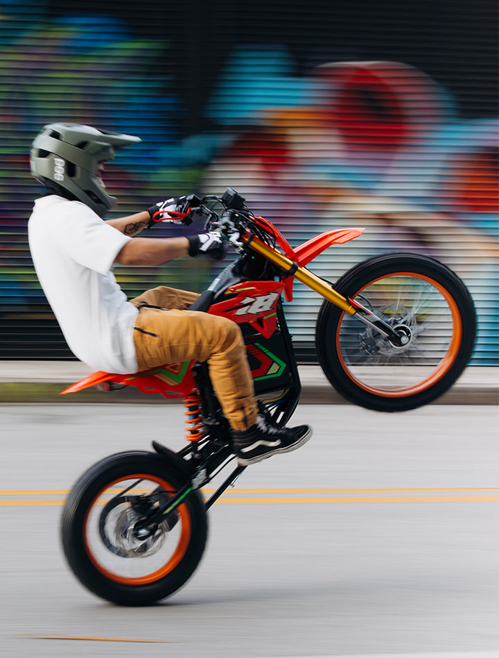 HappyRun F18 2.0 Electric Dirt Bike, 6000W Peak, 46 MPH, 60V 27Ah Battery, 60-Mile Range