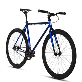Golden Cycles GC-Blue Savage Single Speed Road Bike Steel Frame 700c Wheels Flip-Flop Hub