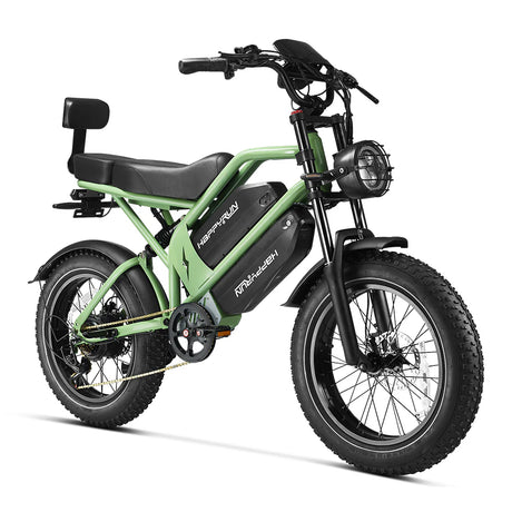 HappyRun G70 Dual-Battery Electric Cargo Bike 1000W Motor 28 mph 48V 30Ah Battery
