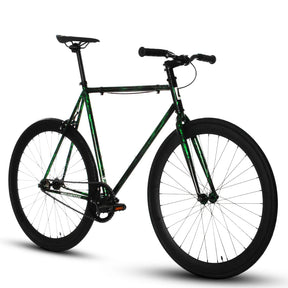 Golden Cycles GC-Green Savage Single Speed Road Bike Steel Frame 700c Wheels Flip-Flop Hub