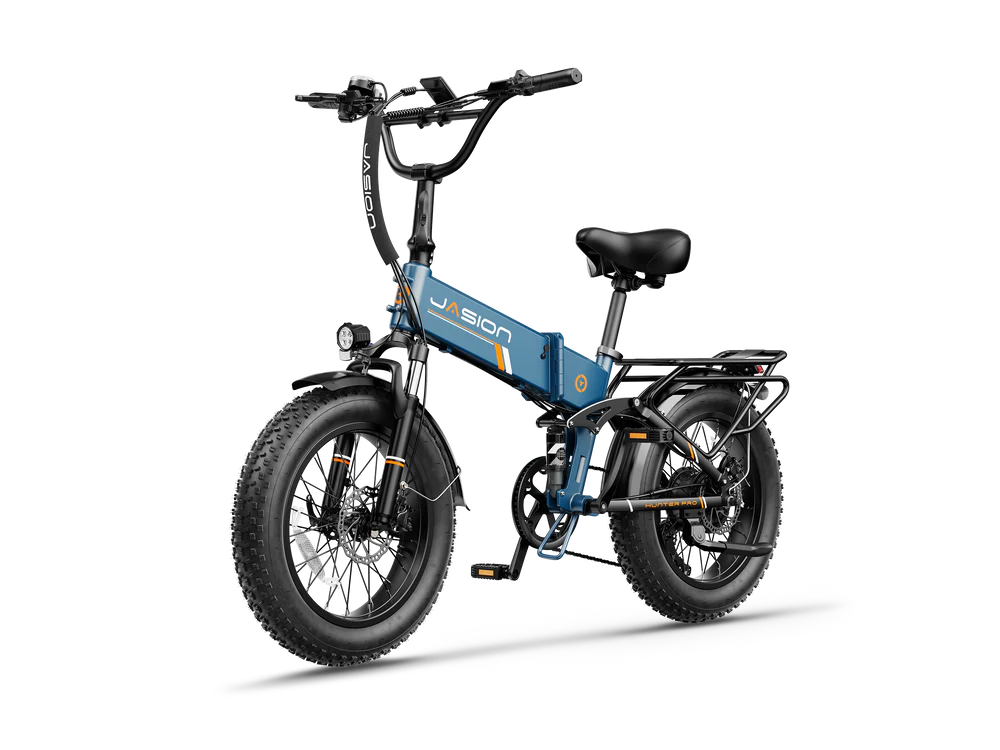 Jasion Hunter Pro Folding Electric Bike 1000W Motor 28 mph 48V 15Ah Battery