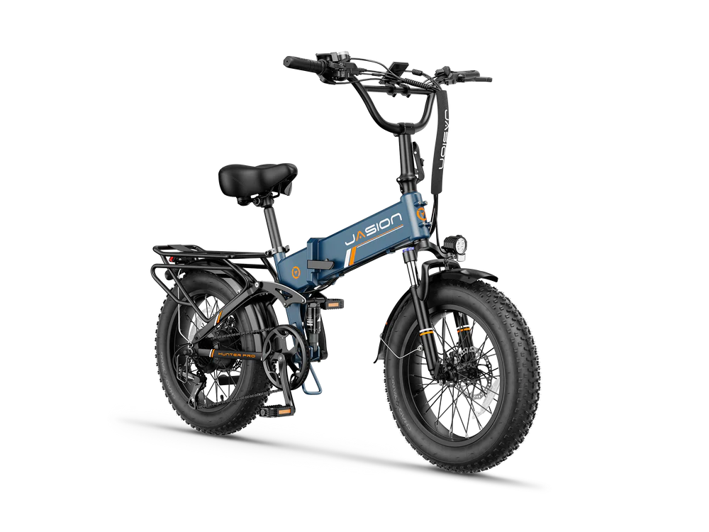 Jasion Hunter Pro Folding Electric Bike 1000W Motor 28 mph 48V 15Ah Battery