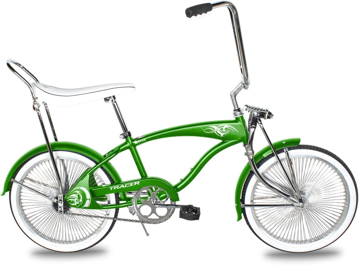 20" Hyena Classic Beach Lowrider Bike w/140H Wheel, Single Speed, w/ Banana Seat