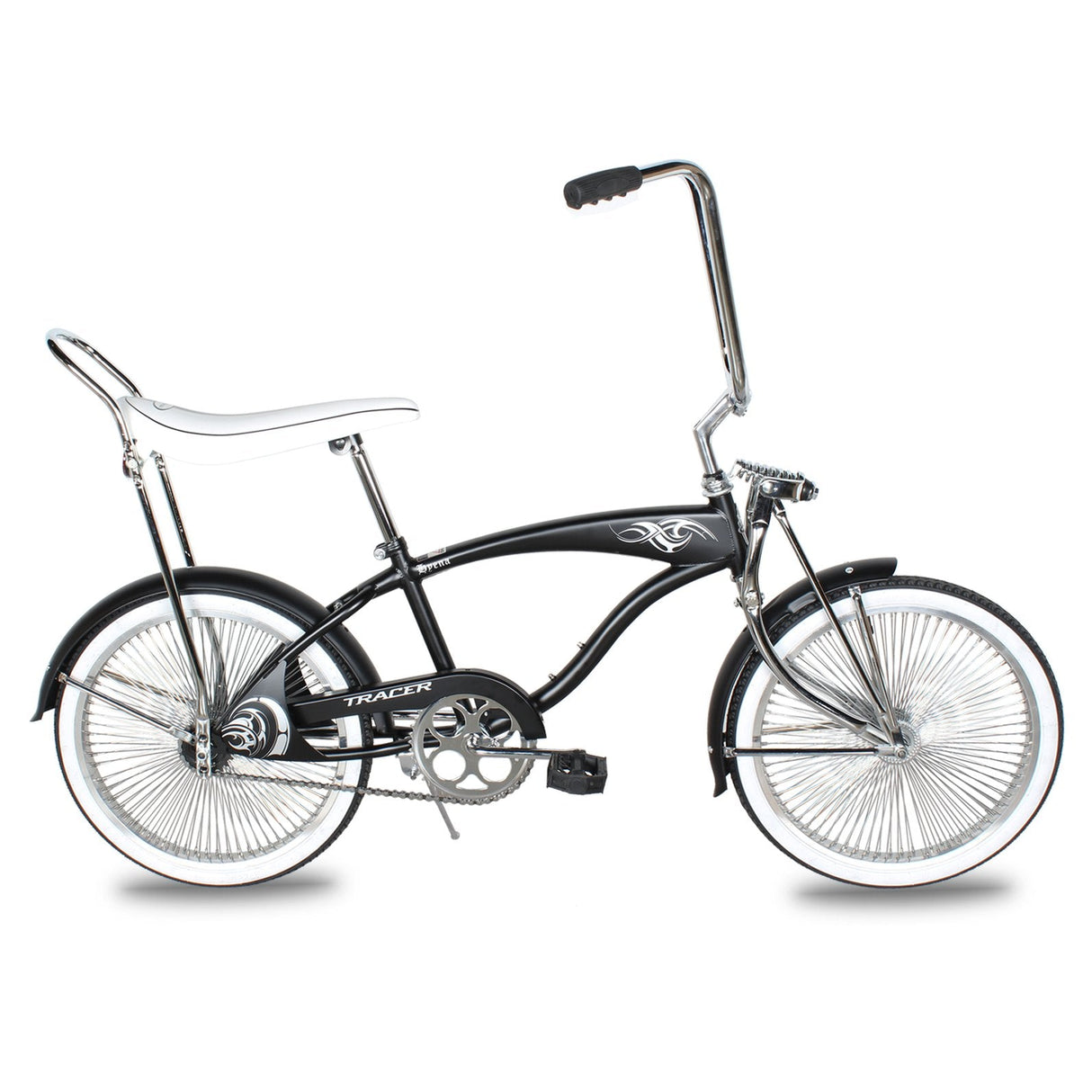 20" Hyena Classic Beach Lowrider Bike w/140H Wheel, Single Speed, w/ Banana Seat