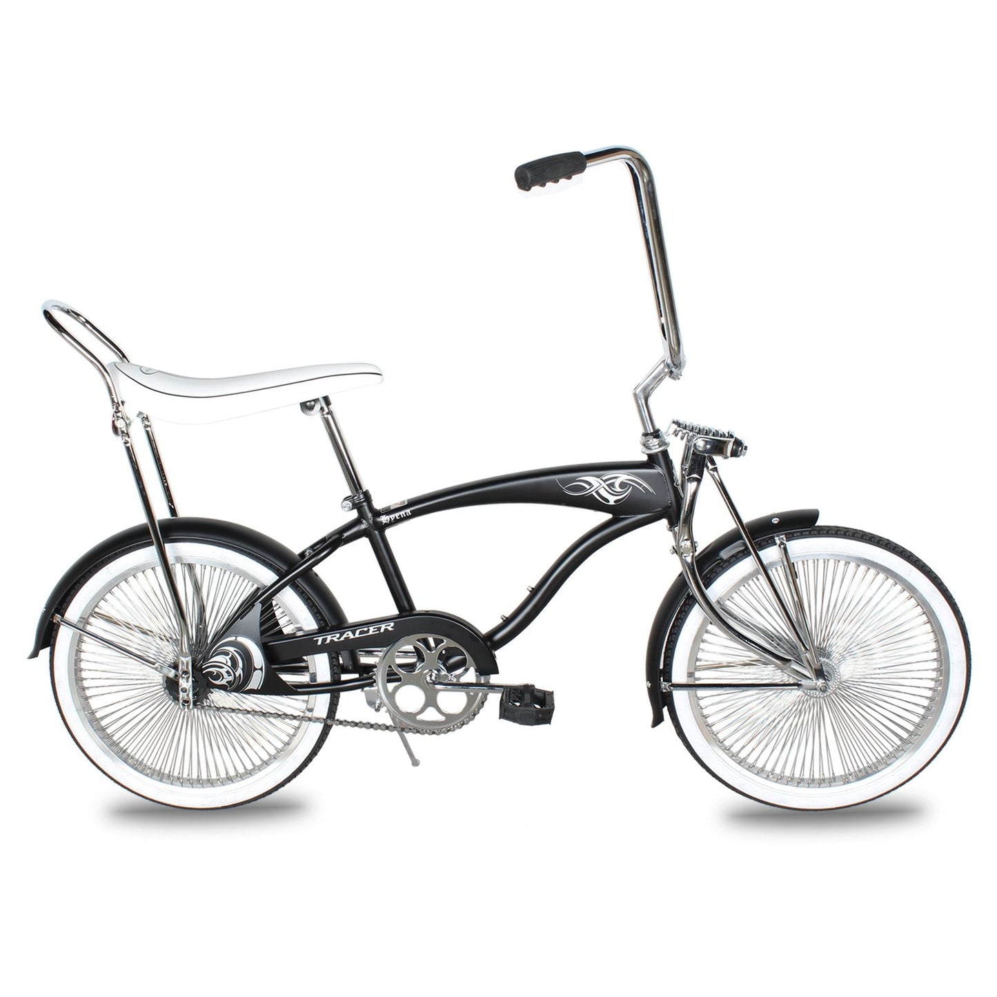 20" Hyena Classic Beach Lowrider Bike w/140H Wheel, Single Speed, w/ Banana Seat