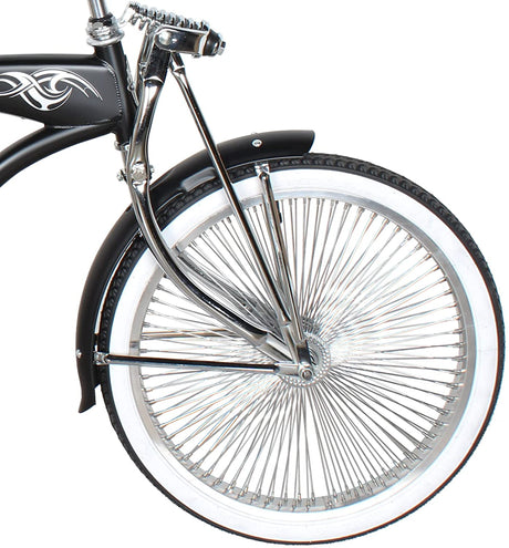 20" Hyena Classic Beach Lowrider Bike w/140H Wheel, Single Speed, w/ Banana Seat