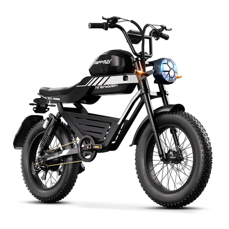 HappyRun G100 Dual-Battery Electric Bike 1000W Motor 28 mph 48V 30Ah Battery