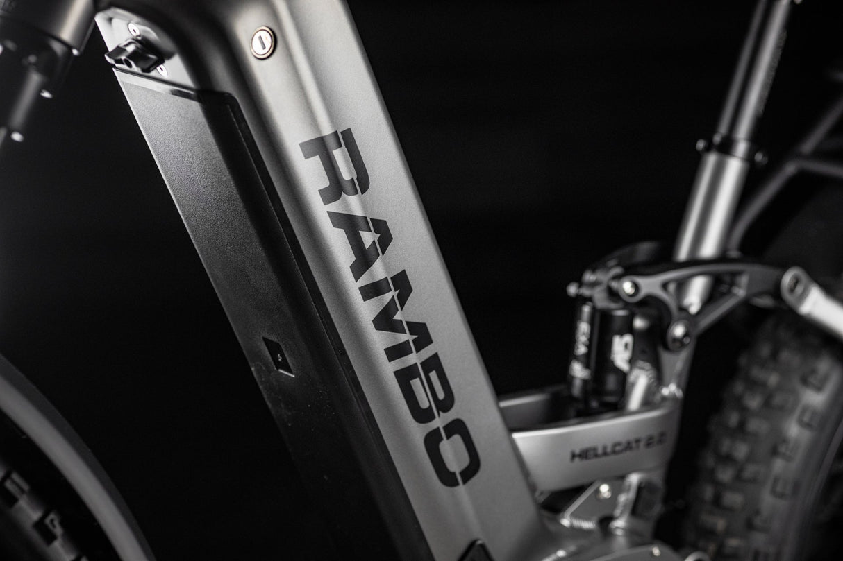 Rambo Hellcat 2.0 FS All-Wheel Drive Up to 32 MPH Dual 1000W 48V 20Ah Electric Hunting Bike