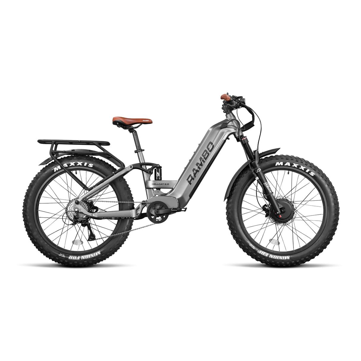 Rambo Hellcat 2.0 FS All-Wheel Drive Up to 32 MPH Dual 1000W 48V 20Ah Electric Hunting Bike